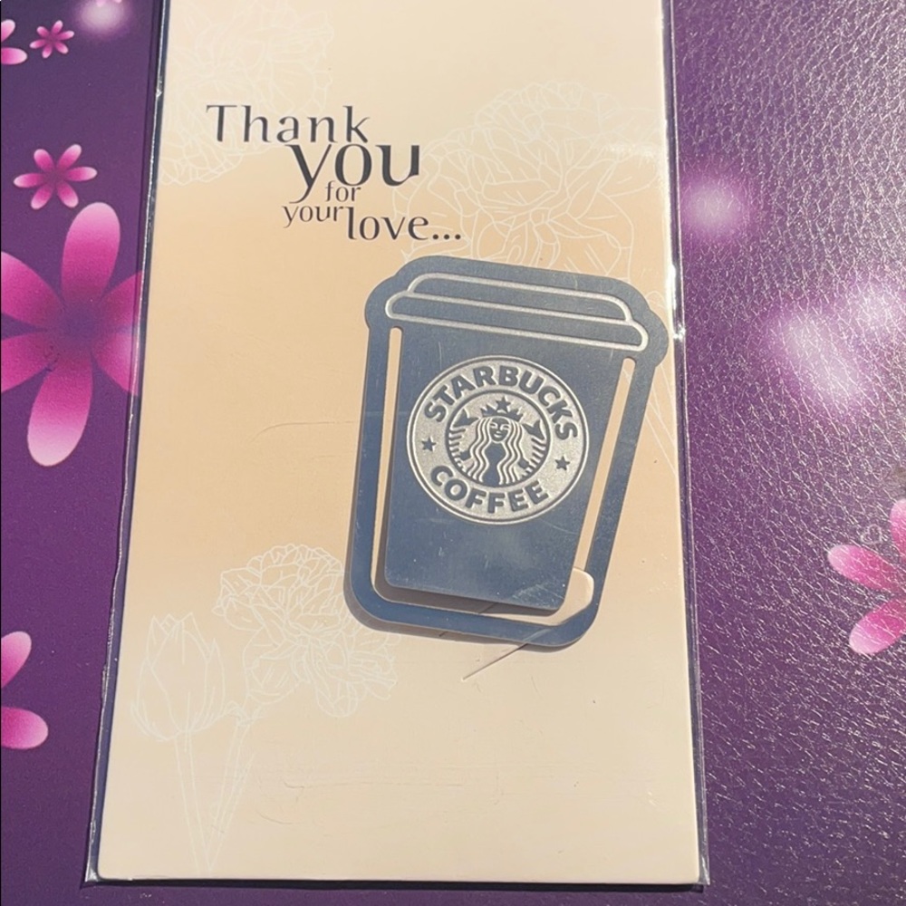 Starbucks coffee bookmark
